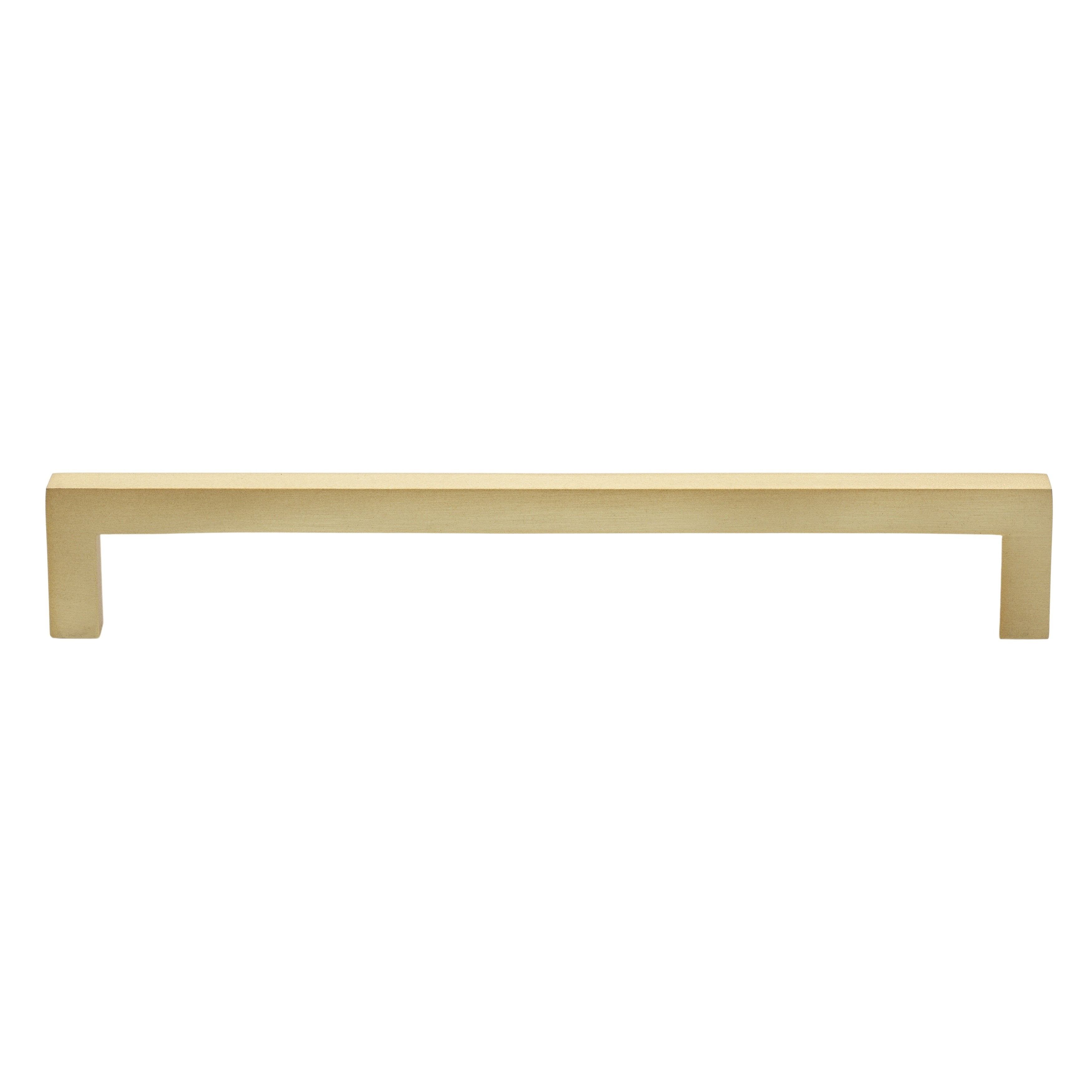 Gliderite 7.56 Inch Cc Satin Gold Solid Square Cabinet Bar Pull Handle Pack Of 25