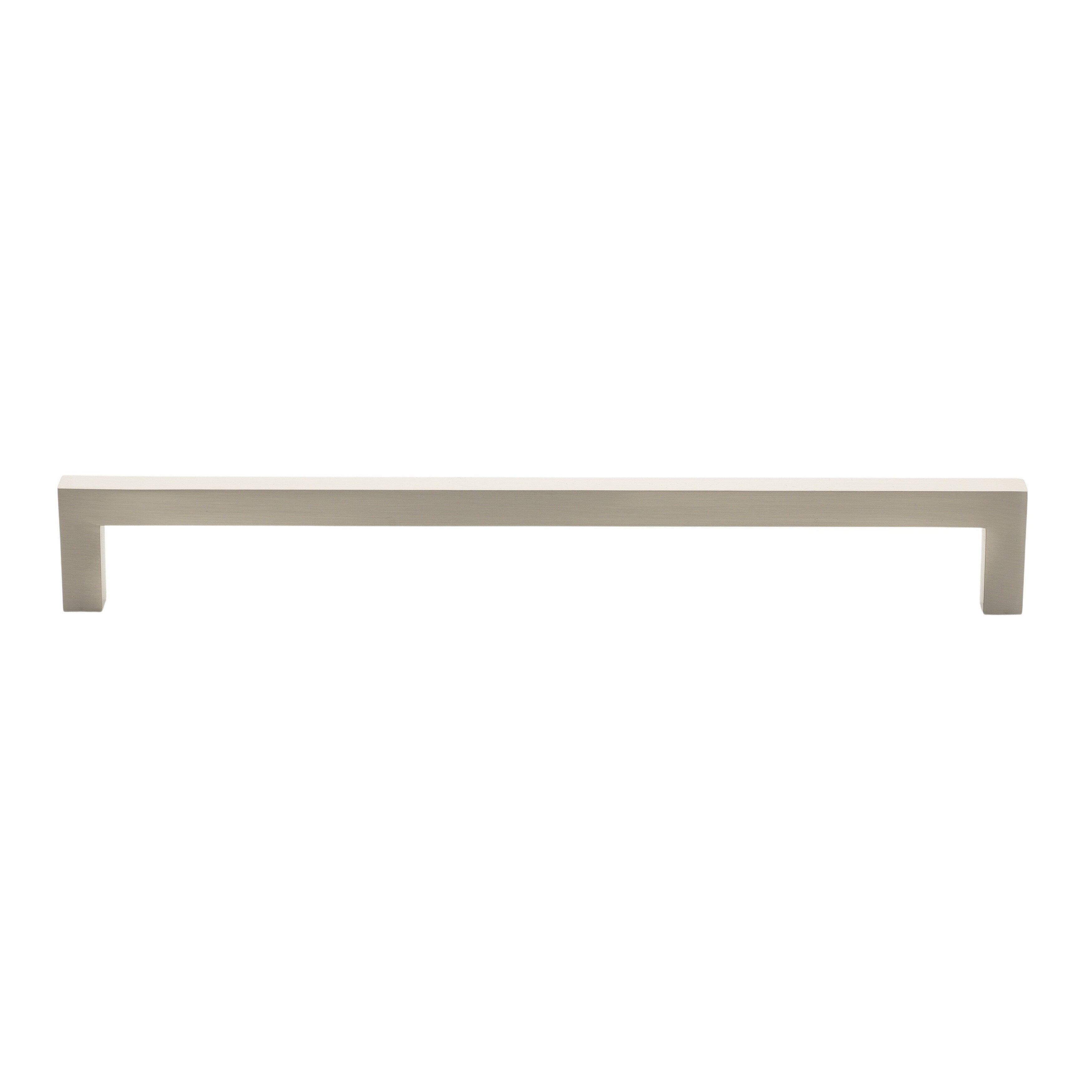 Gliderite 8.75 Inch Cc Solid Square Cabinet Bar Pull Handle Satin Nickel Pack Of 10 Or 25