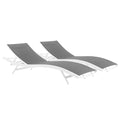 Glimpse Outdoor Patio Mesh Chaise Lounge Set Of 2 N A