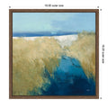 Glimpse Of The Shore By Julia Purinton Framed Canvas Wall Art Print