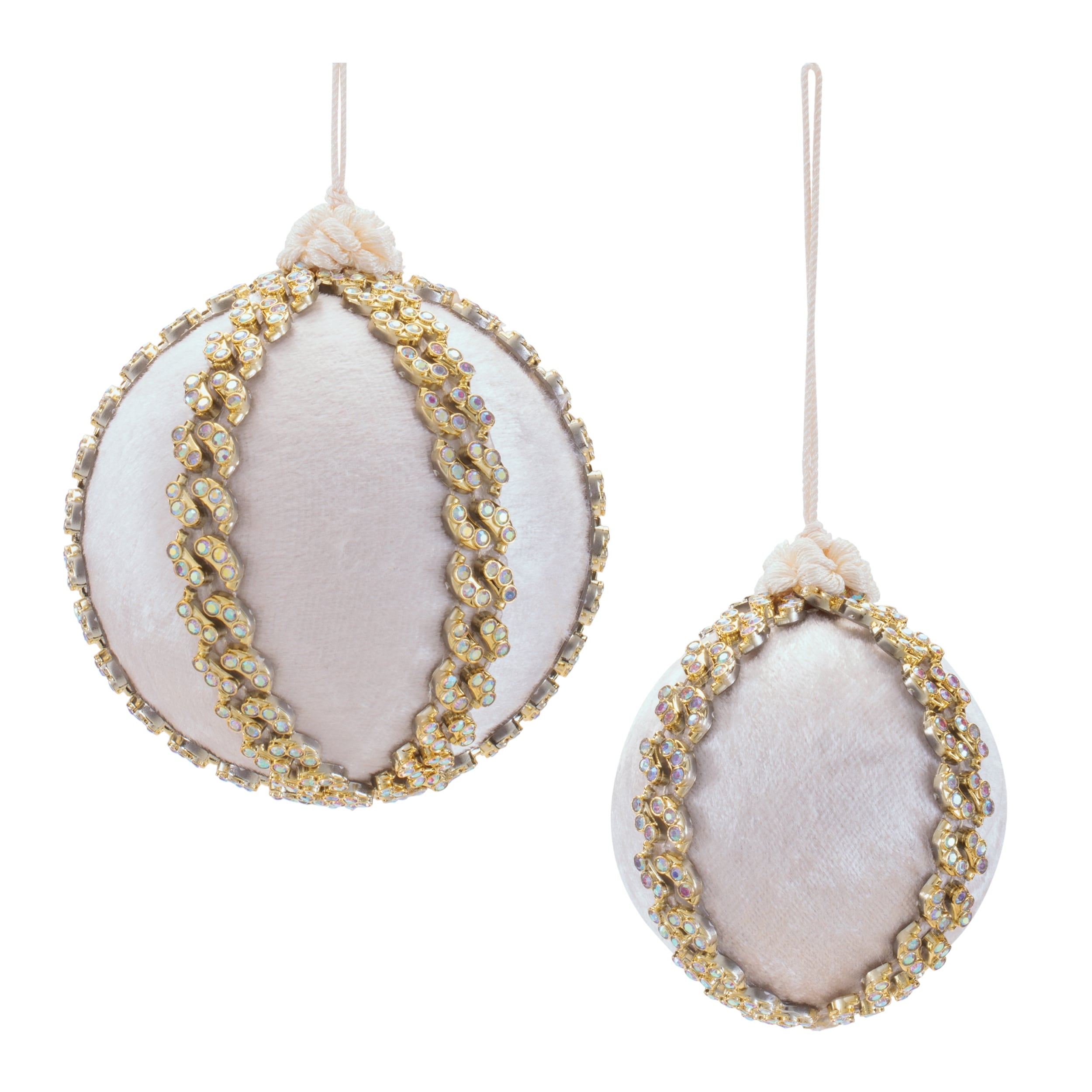 Glitter Ball Ornaments Set Of 4 3 4 Plastic Polyester Christmas Decorations
