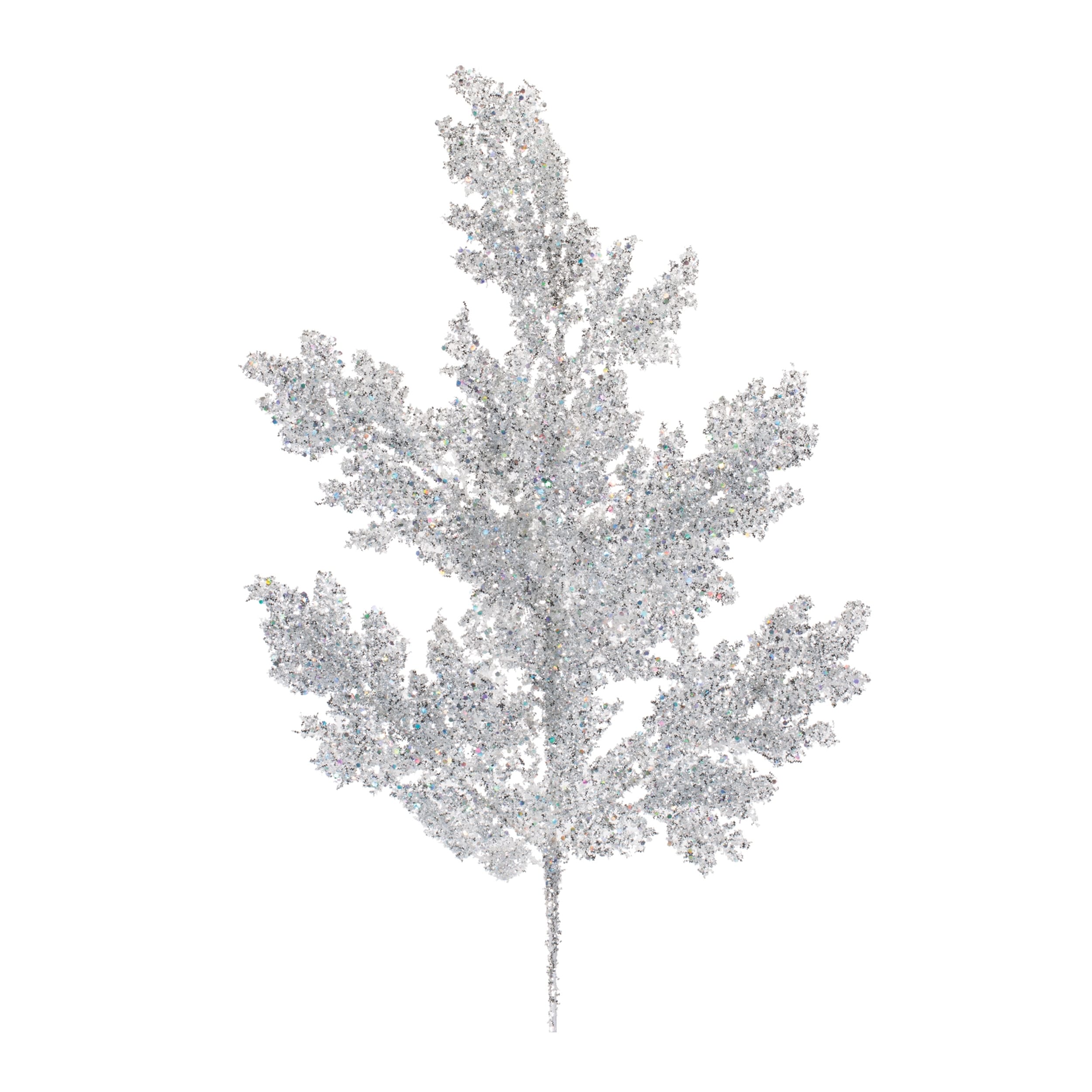Glitter Pine Spray Set Of 4