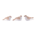 Glittered Bird Figurine Set Of 6
