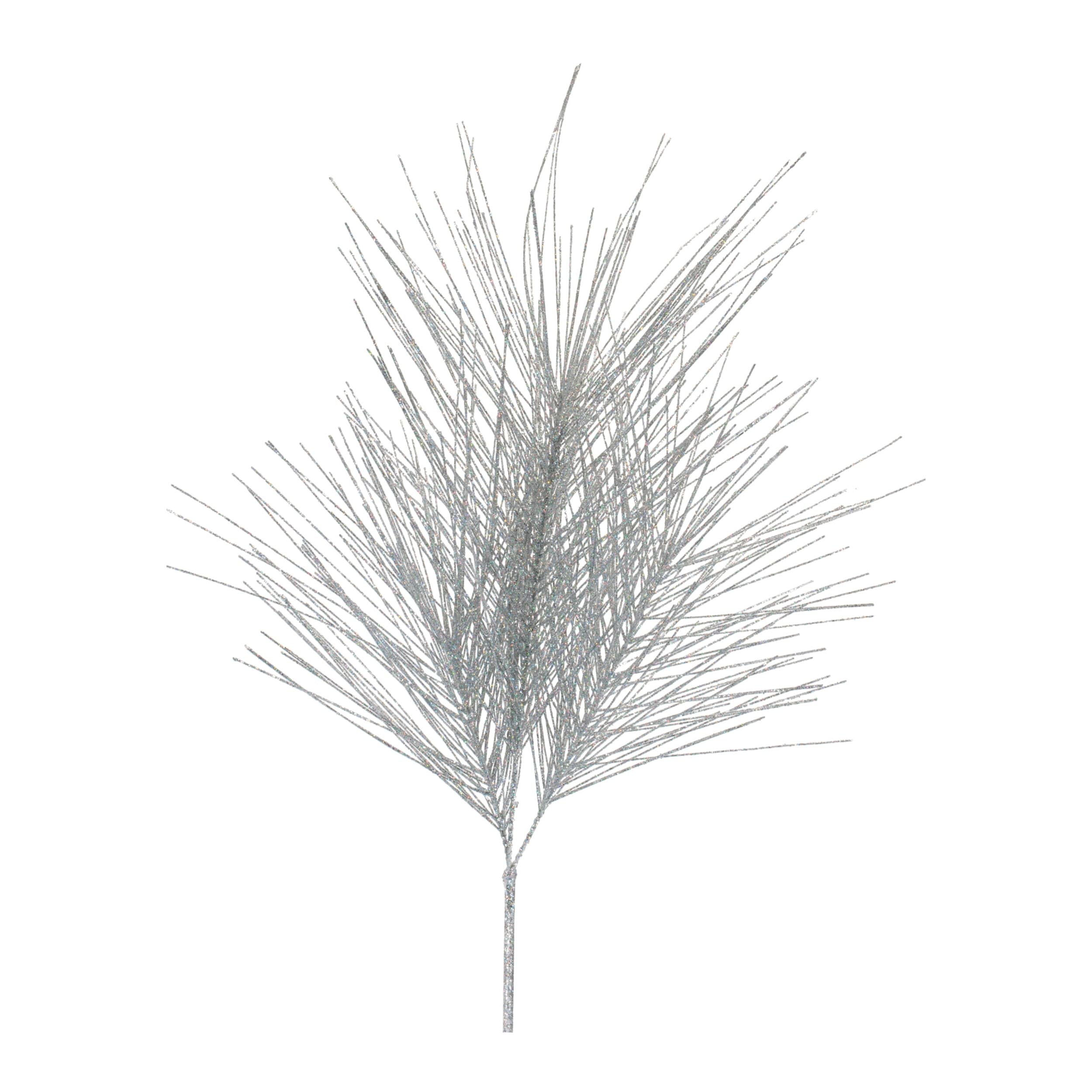 Glittered Pine Spray Set Of 4