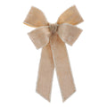 Glittered Velvet Bow Ornament Set Of 2