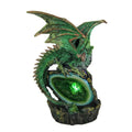 Glittery Green Wicked Dragon Color Changing Led Geode Statue 8 X 5.5 X 4.5 Inches