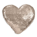 Glittery Sequin With Sherpa Trim Poly Filled Throw Pillow