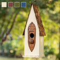 Glitzhome Height Wooden Patriotic Distressed Garden Bird House