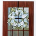 Glitzhome 18 H Blue Peony Hydrangea With Ceramic Vase Centerpiece
