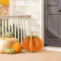 Glitzhome 18 L Fall Wood Interlocking Pumpkin Porch Decor 36H