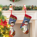 Glitzhome Hooked Christmas Stocking