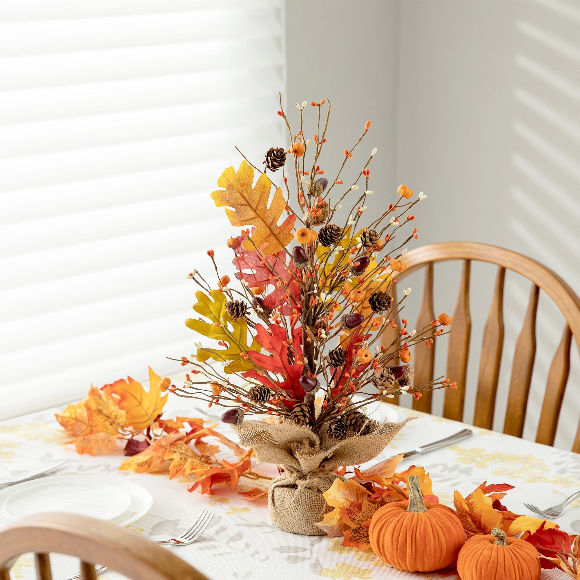 Glitzhome Fall Wooden Gather Word Hanging D Cor