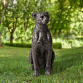 Glitzhome 23.25H Mgo Bronze Leopard Statue