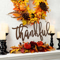 Glitzhome Metal Candle Holder Or Center Piece With Sunflower Floral