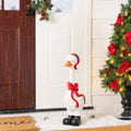 Glitzhome 24 H Christmas Polyresin Goose Porch Decor
