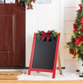 Glitzhome 24 H Christmas Wooden Easel Porch Decor