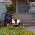 Glitzhome 24 H Halloween Metal Ghost Car Yard Stake