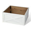 Glitzhome Christmas 22.09 L Wooden Tree Collar