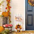 Glitzhome 28 H Thanksgiving Wooden Fence Turkey Porch Decor 28 H