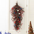 Glitzhome 28H Patriotic Americana Stars And Berry Teardrop