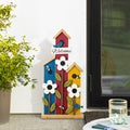 Glitzhome 30 H Detachable Solid Wood Birdhouse Shaped Porch Decor