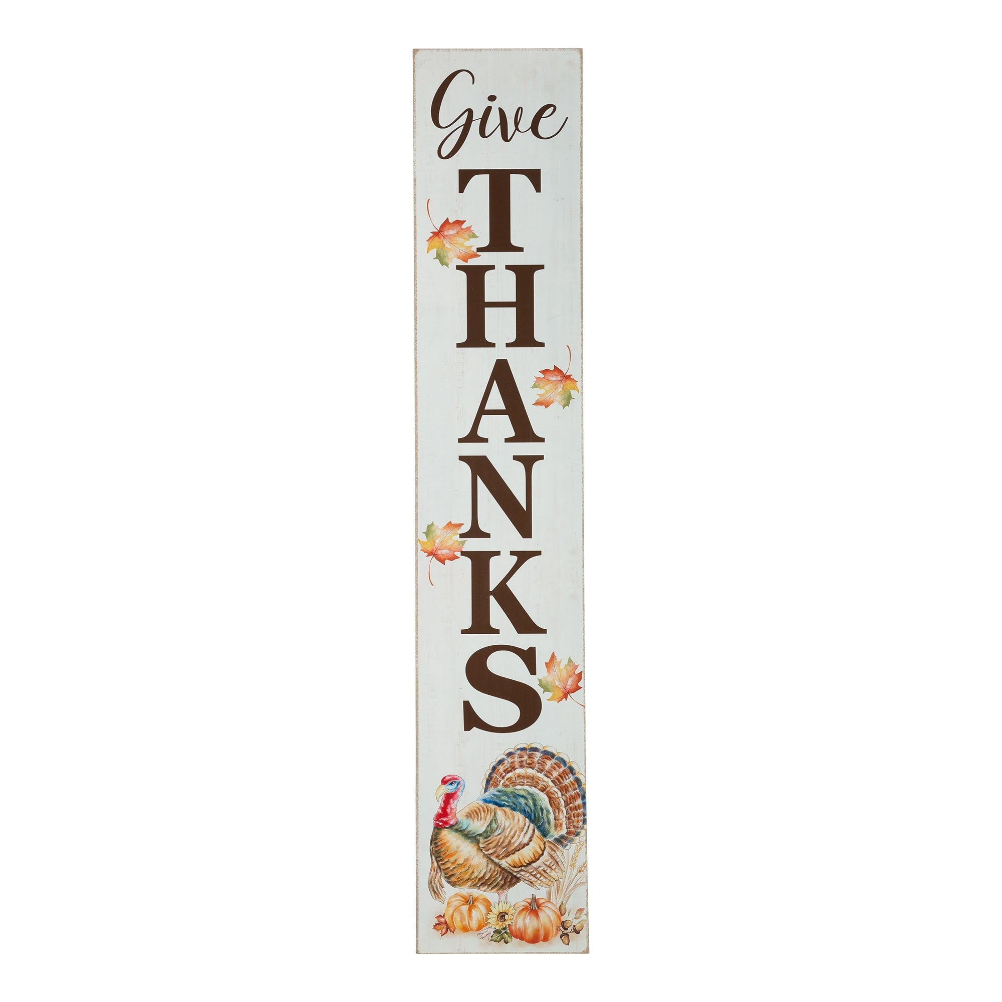 Glitzhome 42 H Wooden Pumpkin Porch Sign