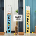 Glitzhome 42 H Wooden Easter Welcome Porch Sign With Bunny Ears