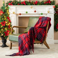 Glitzhome 50 X 60 Knitted Acrylic Throw Blanket With Tassels 50 X 60 Inch