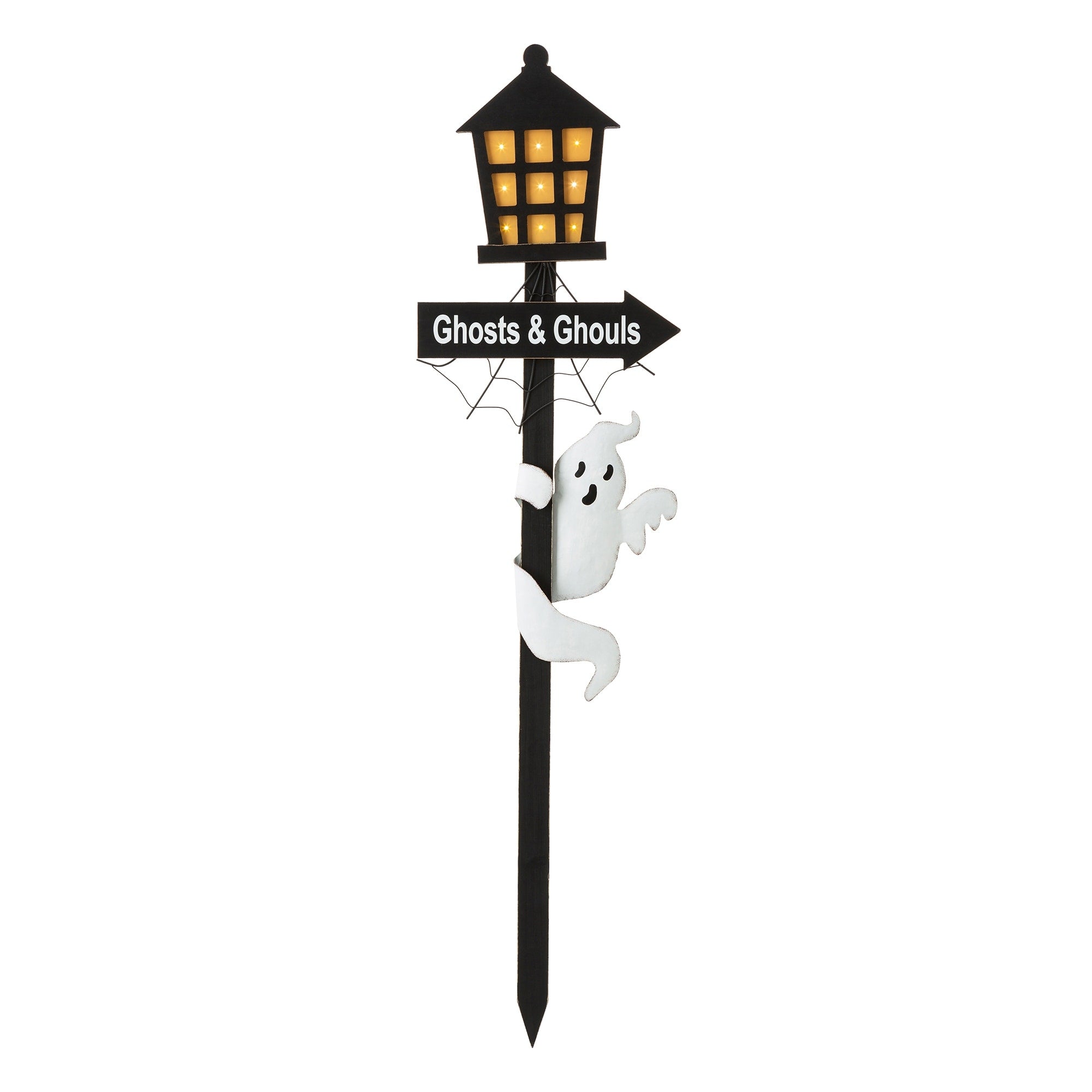 Glitzhome Halloween Wooden Yard Stake Or Standing Decor Or Hanging Decor