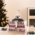 Glitzhome Halloween Polyresin Skeleton On Beach Or On Books Table Decor