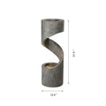 Glitzhome 31 H Polyresin Curving Shaped Outdoor Fountain With Led Light
