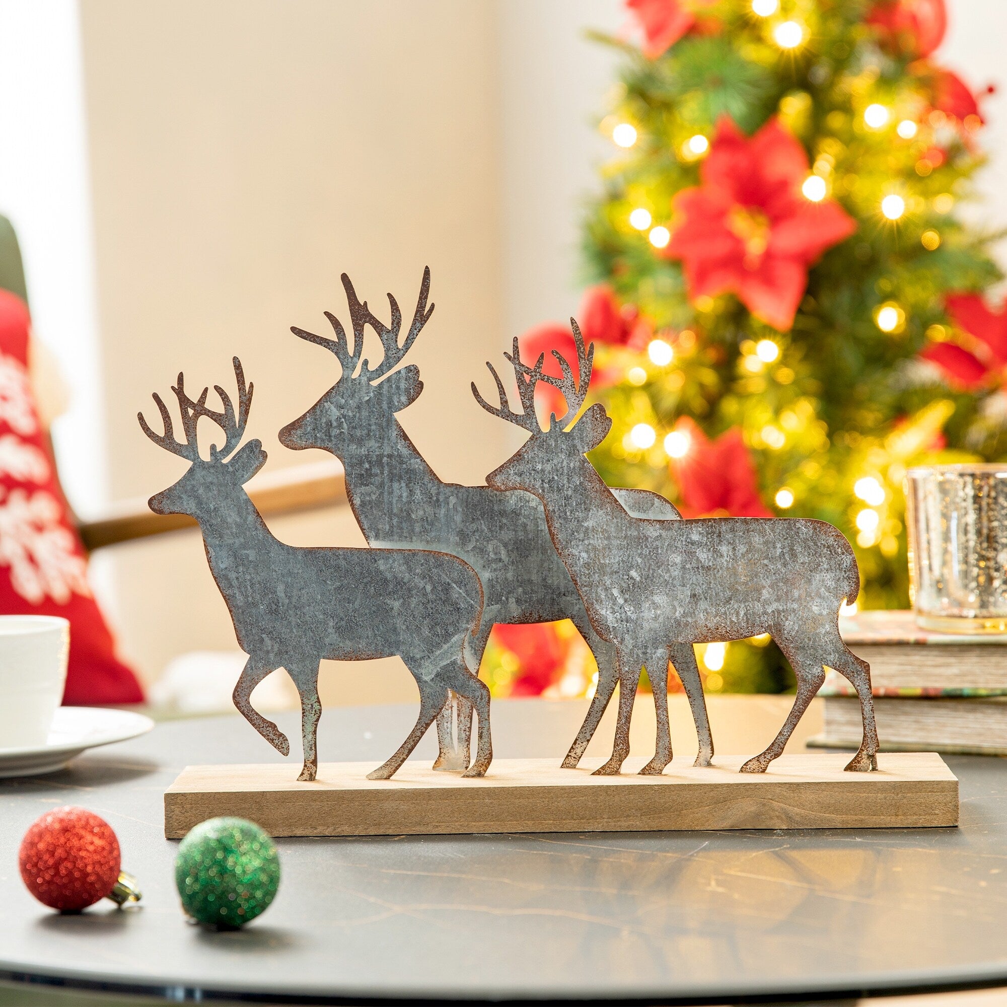 Glitzhome Wooden Christmas Decor