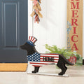 Glitzhome 21.93 L Wooden Metal Dachshund Porch Sign