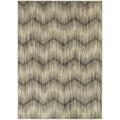 Global Influence Chevron Ikat Grey Ivory Rug 53 X 76 53 X 76