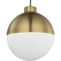 Globe Led Collection Brushed Bronze One Light Led Pendant 19.88 X 13.75 X 13.75