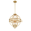 Globe Orb Lantern Pendant In Distressed Gold By Lucas Mckearn N A