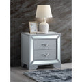Glory Furniture Caspian Metal Nightstand With Dovetailed Drawers