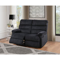 Glory Furniture Cassius Velvet Corded Fabric Reclining Loveseat With Dependable Functionality