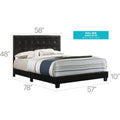 Caldwell Faux Leather Tufted Bed