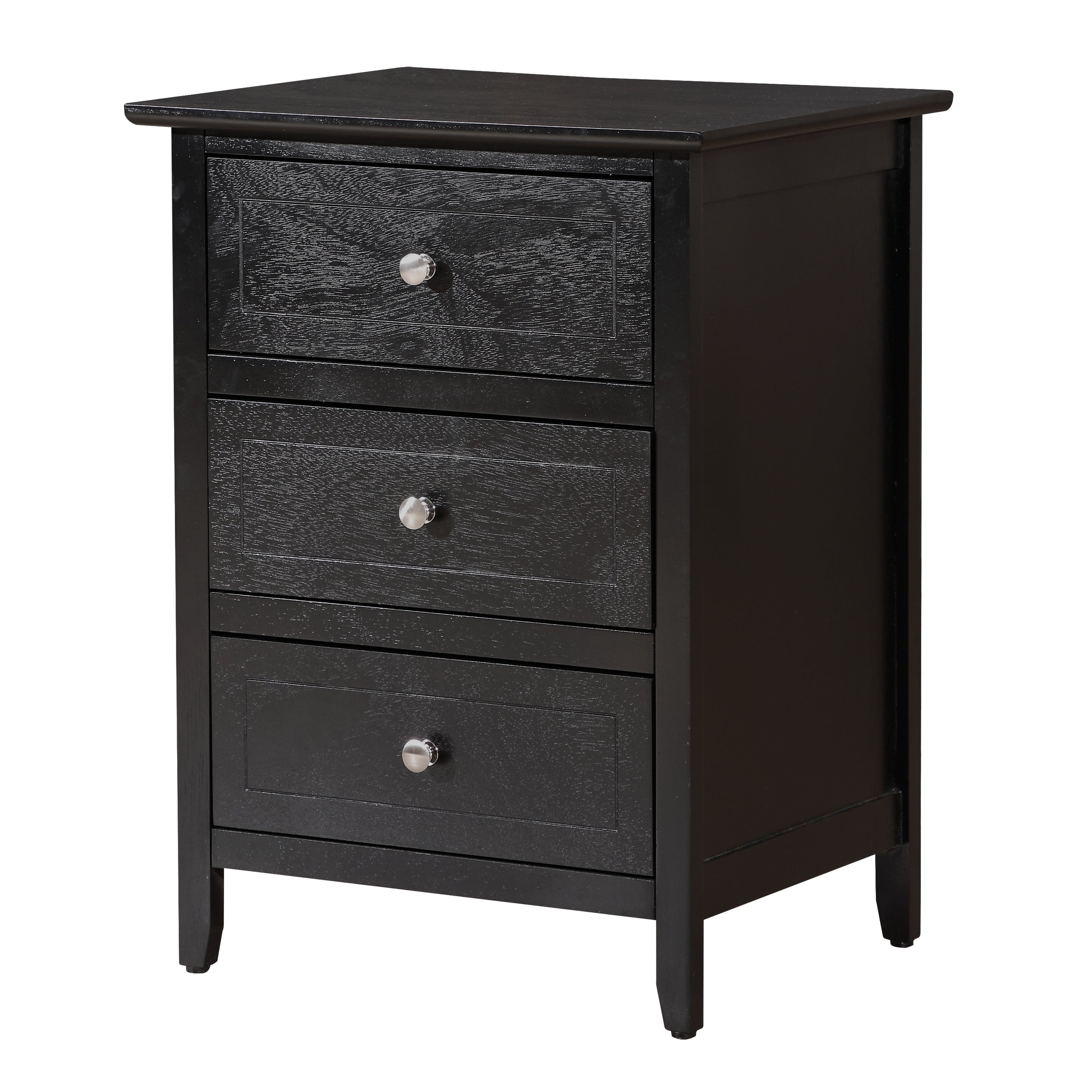 Glory Furniture Contemporary Wooden Nightstand With Drawers