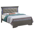 Glory Furniture Guinevere Wood Veneer Queen Bed With Led Lighting