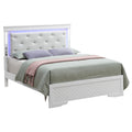 Glory Furniture Isadora Wood Veneer Queen Bed With Led Lighting