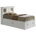 Glory Furniture Lucian Quality Materials Twin Storage Bed With Ample Storage Drawers