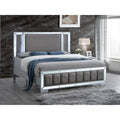Glory Furniture Melisande Faux Leather Queen Bed With Led Lighting