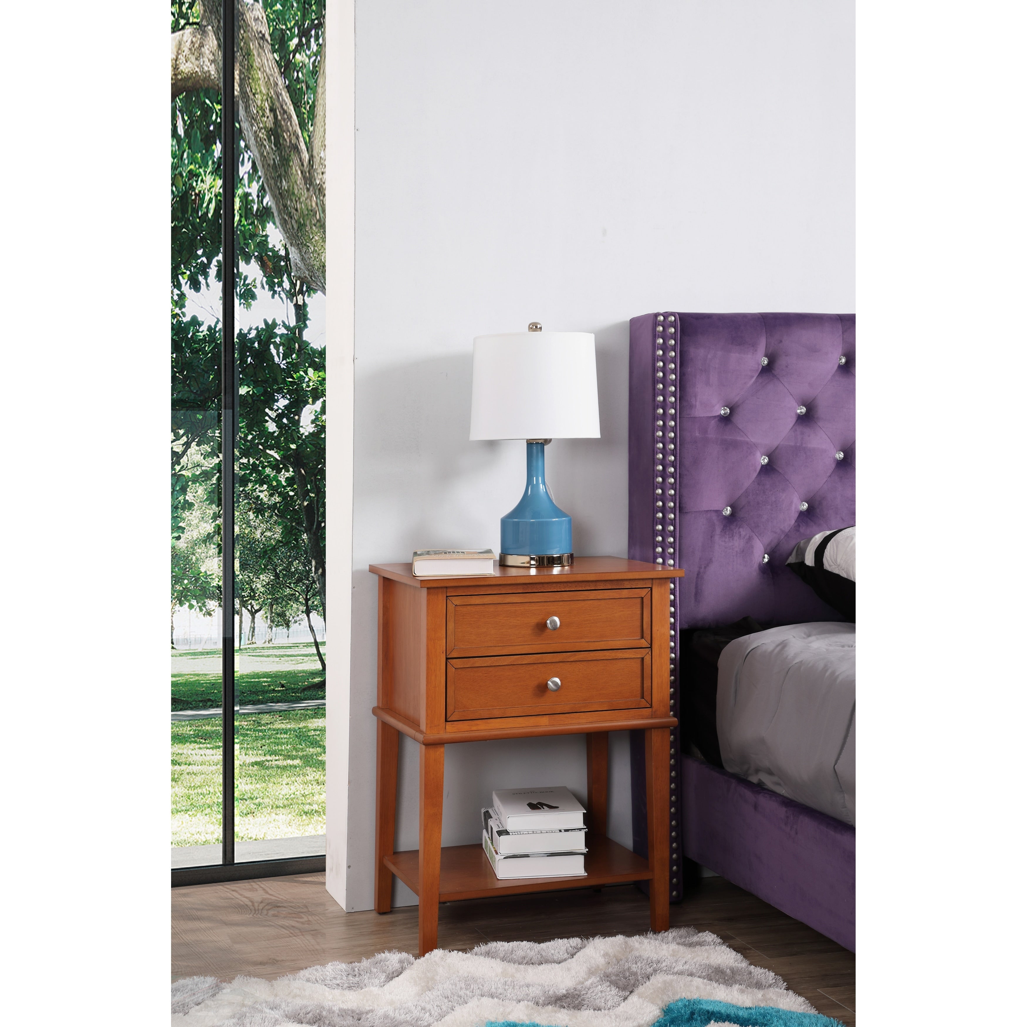 Glory Furniture Porch Den Merton Rectangular Nightstand
