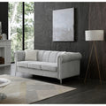 Glory Furniture Yvaine Teddy Bear Chenille Sofa With Rolled Arms