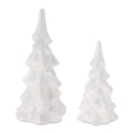 Glossy Ceramic Christmas Trees Set Of 2