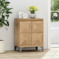Glover Boho Handcrafted Mango Wood Cabinet By Christopher Knight Home