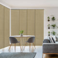 Godear Design Natural Woven Adjustable Sliding Panel Sepia Series 45.8 86 W X 96 L
