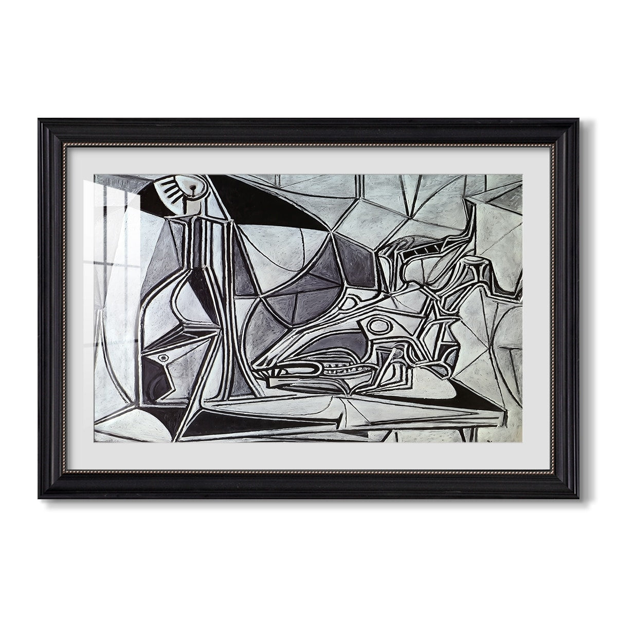 Goats Skull Bottle And Candle 1952 Pablo Picasso Custom Framed Print